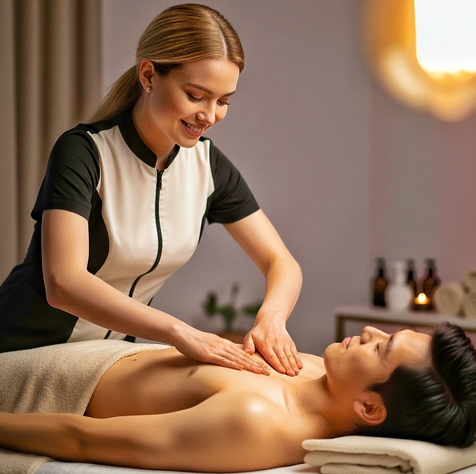 Chest Massage. Pure Bliss Spa